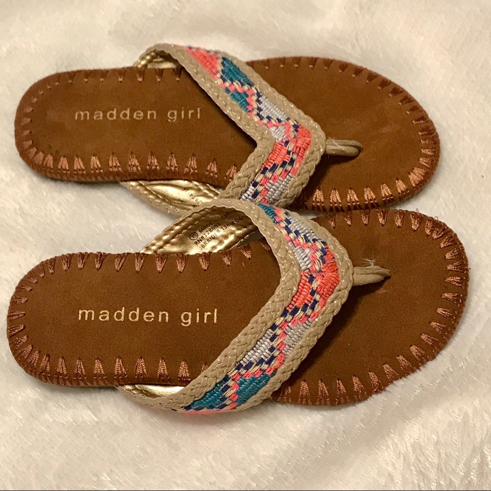 Madden girl flip-flops with embellishment - Picture 2 of 6